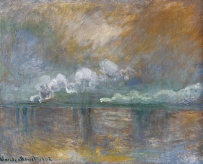 Charing Cross Bridge, rook in de mist, 1902 door Claude Monet